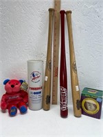 Baseball lot- 2 mini Louisville Slugger
