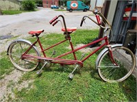 Huffy 3 Speed Tandem Bicycle 1970's