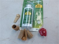 Choke tubes no markings and a bottle of bore