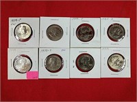 Eight Susan B. Anthony Coins