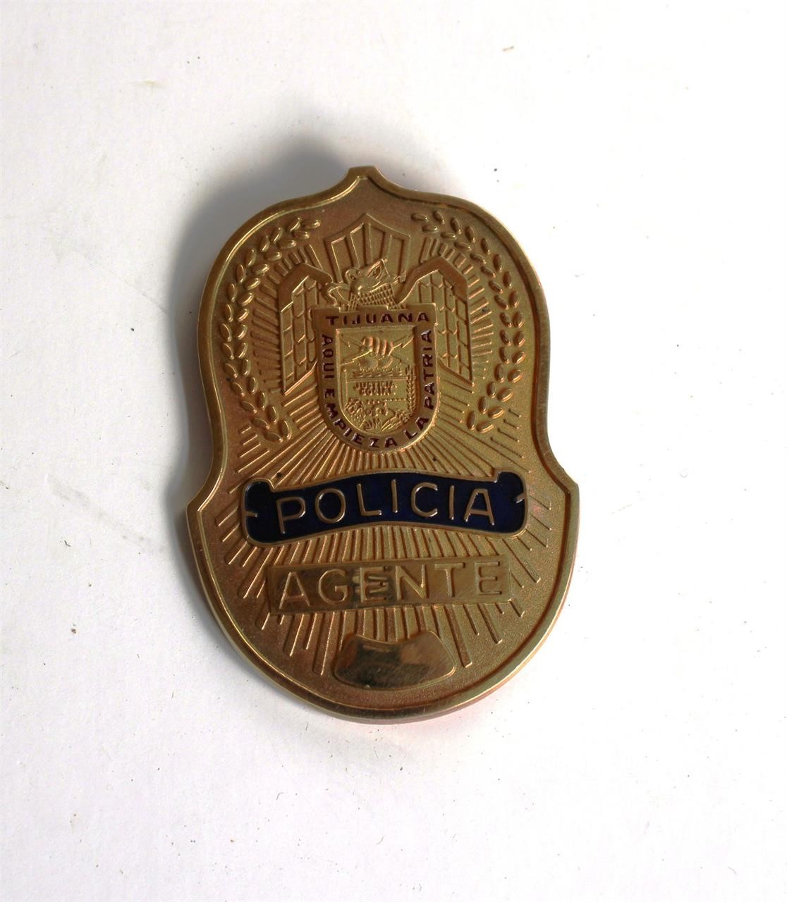 Tijuana Mexico Police Badge