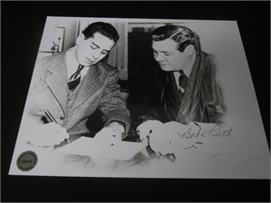 Babe Ruth signed photo COA