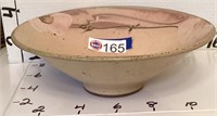 POTTERY BOWL, SIGNED