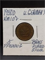 1950 D West Germany coin