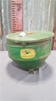 John Deere planter seed hopper w/ seed level plate