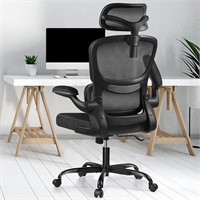 Ergonomic Office Chair  Black  High Back  2202H
