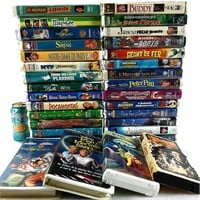 32 VHS divers pour enfants dont DISNEY, WB et +