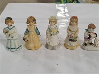 5 Piece - Classic Lady Figurine Set