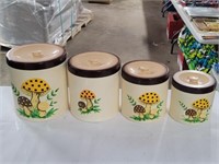 4 Piece - Mushroom Style Kitchen Containers