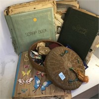 VINTAGE PHOTO ALBUMS WITH PHOTO'S & 1940'S SEWING