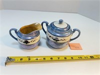 Vtg Porcelain Creamer & Sugar, Japan