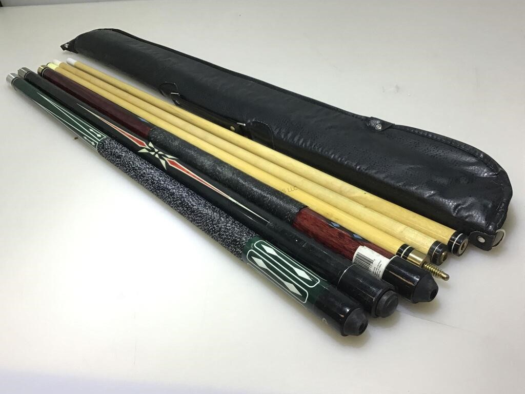 Pool Cues. Viper, Sportcraft & Halex Asstd.