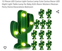 MSRP $30 12Pcs LED Cactus Lights
