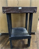 NICE LEATHER COVERED TALL PLANT STAND 48" X24"X24"