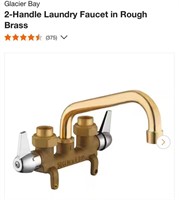 Glacier Bay 2-Handle Laundry Faucet in Rough Brass