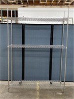 NSF Chrome Metal Shelf Unit 60"x18”x86.5”