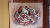 23" x 28" clown picture