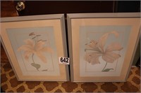 Pair of Matted & Framed Wall Decor(R7)