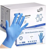 DISPOSABLE NITRILE EXAM GLOVES, BLUE, NITRILE