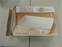 Micro-Ondes Country Home Rectangular Dish