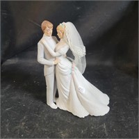 1987 Enesco Porcelain Bride & Groom Figurine