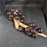 MCM Purple Lucite Grapes on drift Wood