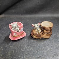 Kitschy Mice Figurines Lot of 2