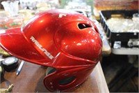 Child's Red Baseball Helmet