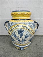 Large Italian Wine Urn Pottery Piece