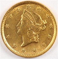 1853 Gold Liberty Dollar - XF