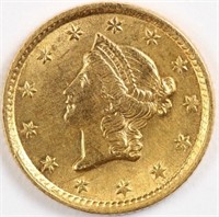 1854 Gold Liberty Dollar - BU