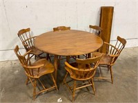 Maple Dining Table w/ 6 Chairs