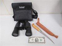Bushnell Binoculars w/ Case & Marttini Filet