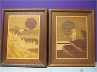 Genuine Wood Yukon Coll.  Alaskan Marquetry Pieces