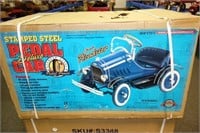 BLUE ROADSTER PEDAL CAR NEW IN BOX