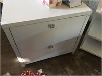 White Two Drawer Lateral File / Storage