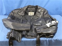 Punk Style Painted Leather Jacket-Pantera Night