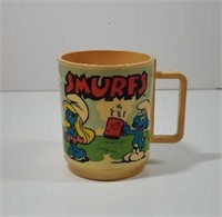 1980 Smurfs Plastic Mug