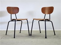 Pair Danbork Denmark Teak Chairs