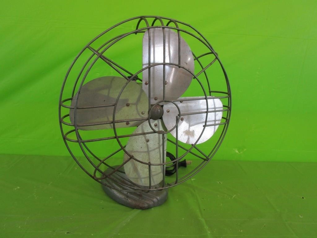 Art Deco Fan (Works)  12" Blade 3 Speeds