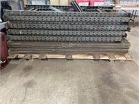 Large Lot of Pallet Racking 9-Uprights (7"H),