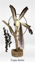 Native American Dream Catcher- Fox Scull, Deer Ant