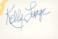 Kelly Lange signature cut