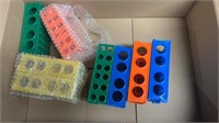 4 Way Plastic Test Tube Rack Assorted Colors