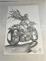 BATGIRL SIGNED PRINT BY