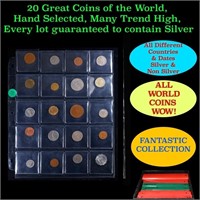 20 Great Coins of the World, hand selected, many t