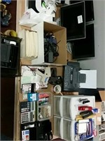 Lot of  office supplies and electronics