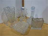 Glass - Decanter / Covered Dish / Candle Holder