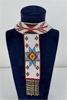 Apache Indian Beaded Girls Ceremonial T Necklace