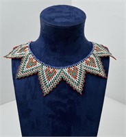Choctaw Indian Beaded Girl's Dress Collar